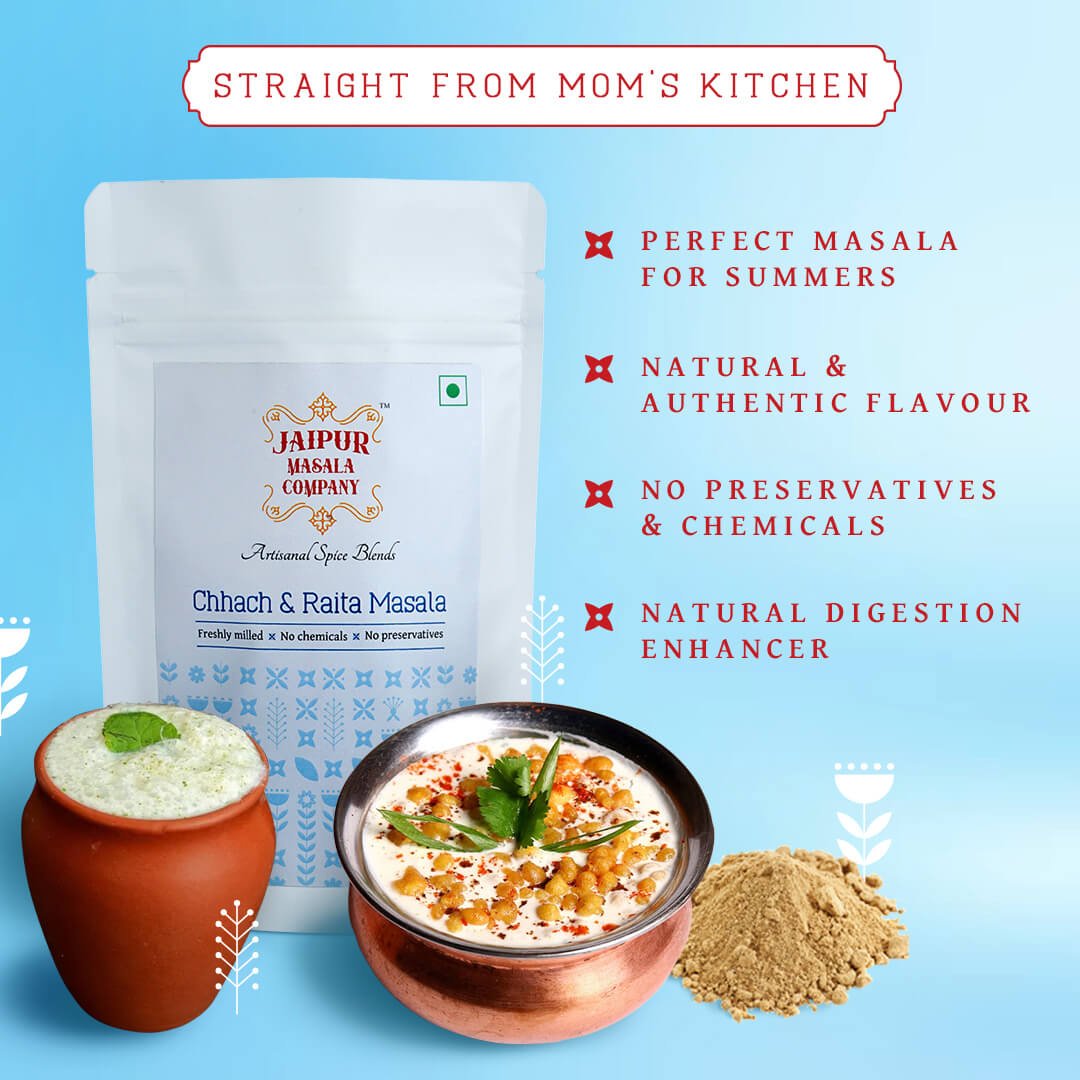 Combo Pack - Chai Masala + Chhah & Raita Masala - Jaipur Masala Company
