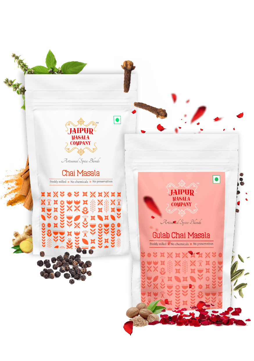 Combo Pack - Chai Masala & Gulab Chai Masala - Jaipur Masala Company