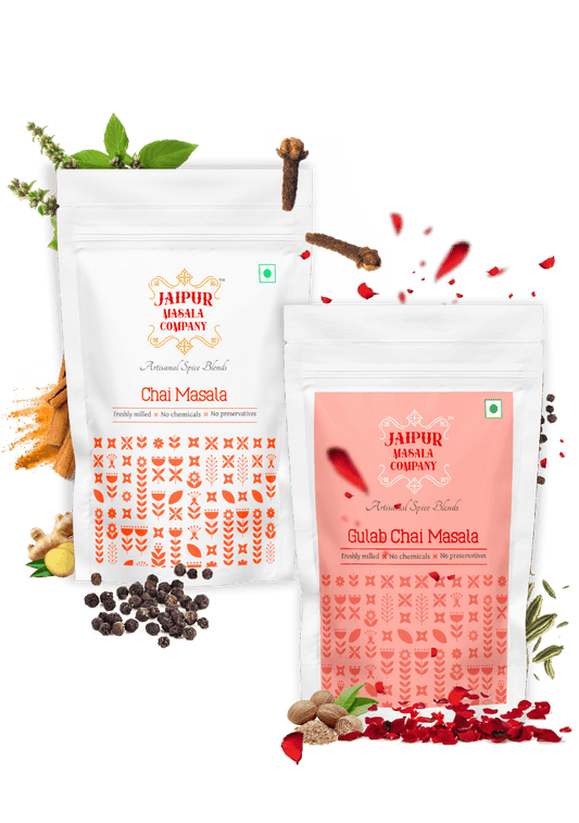 Combo Pack - Chai Masala & Gulab Chai Masala - Jaipur Masala Company