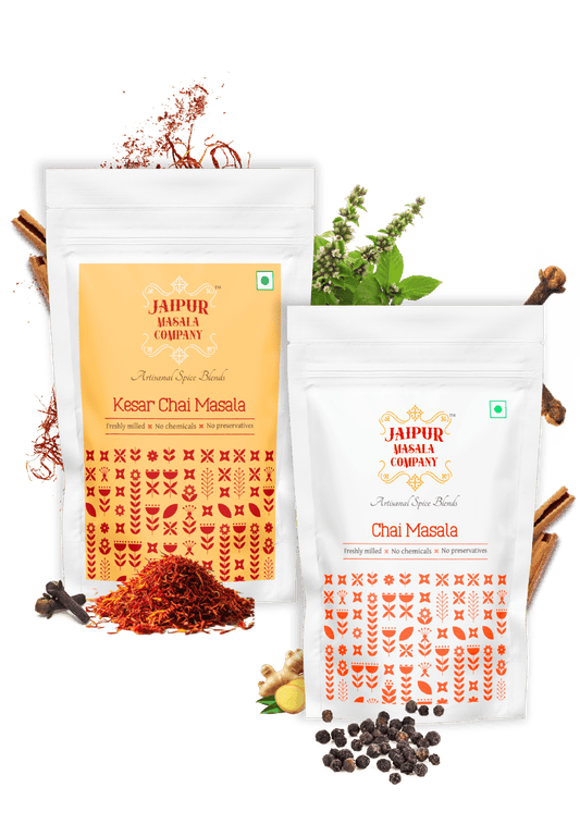 Combo Pack - Chai Masala & Kesar Chai Masala - Jaipur Masala Company