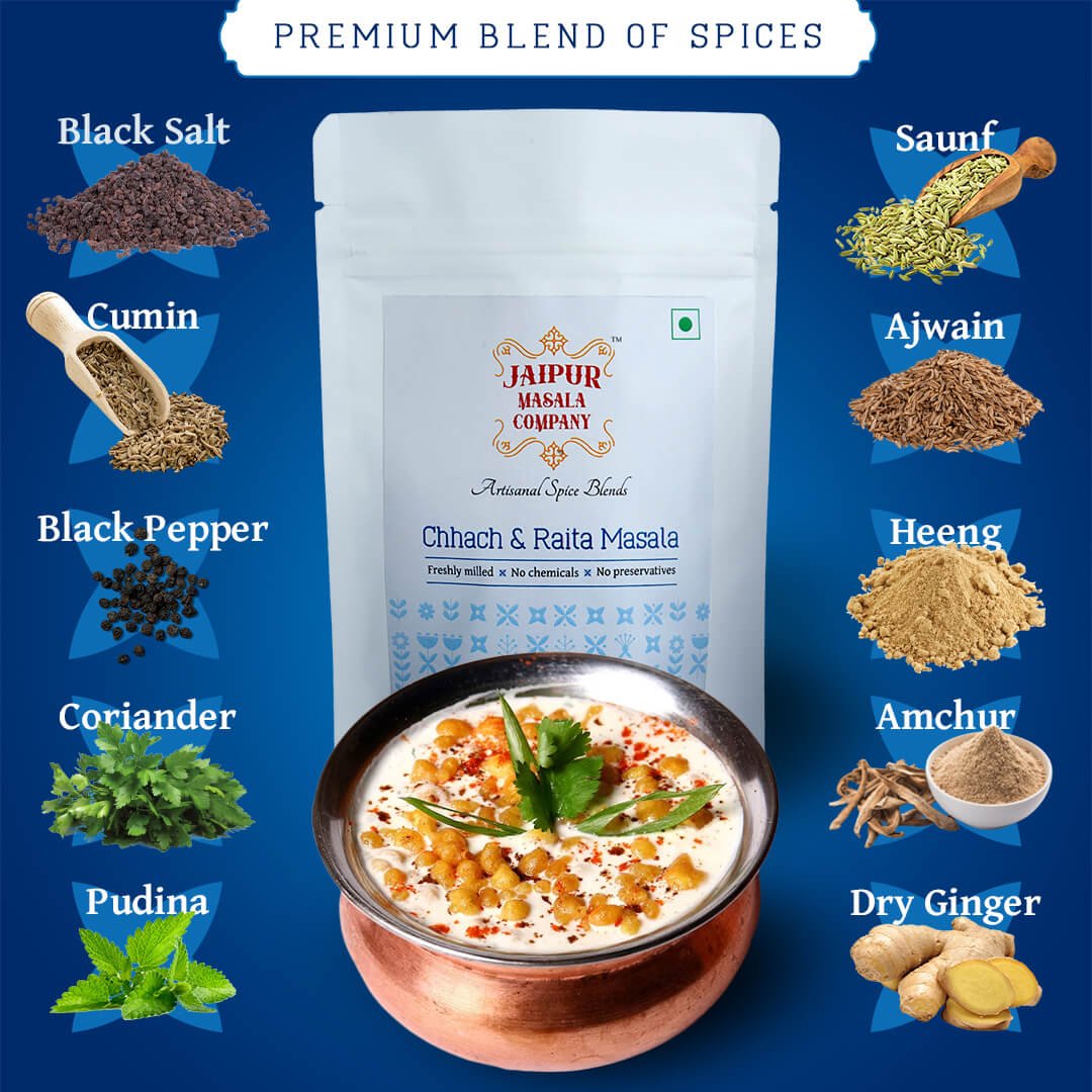 Combo Pack - Chai Masala + Chhah & Raita Masala - Jaipur Masala Company