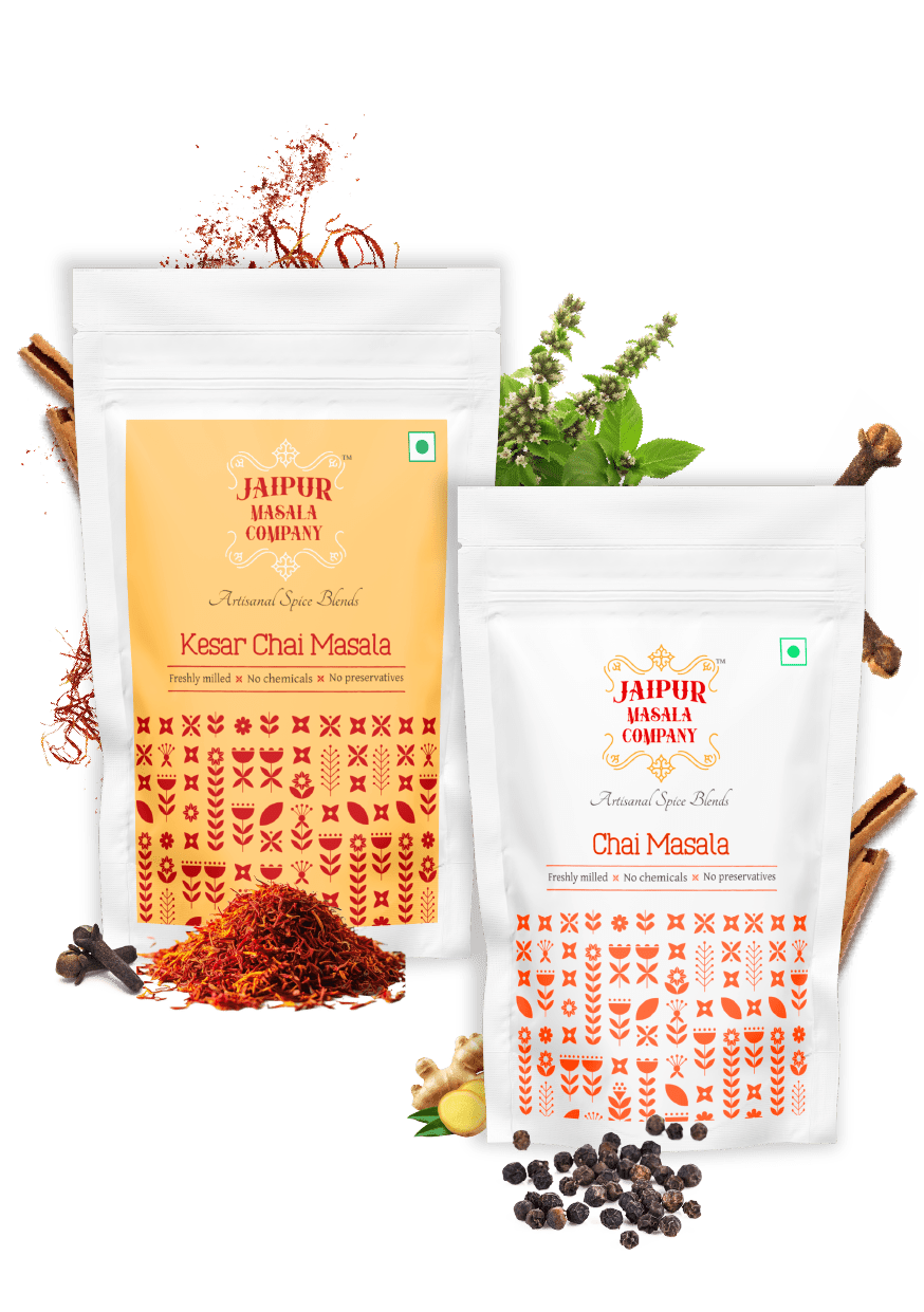 Combo Pack - Chai Masala & Kesar Chai Masala - Jaipur Masala Company