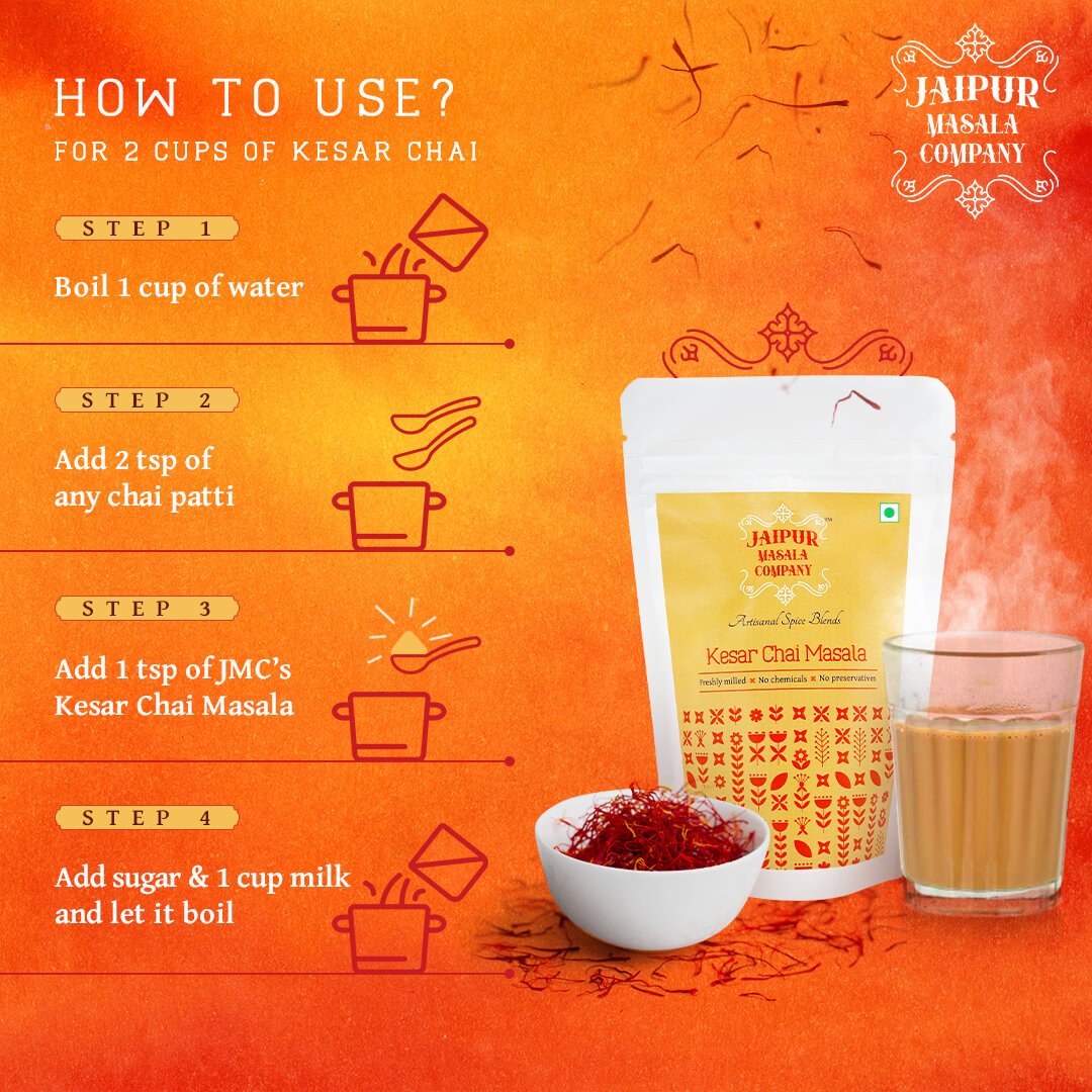 Combo Pack - Chai Masala, Kesar Chai Masala & Gulab Chai Masala - Jaipur Masala Company